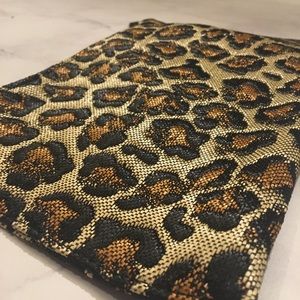 Jacquard Cheetah Cosmetic Pouch